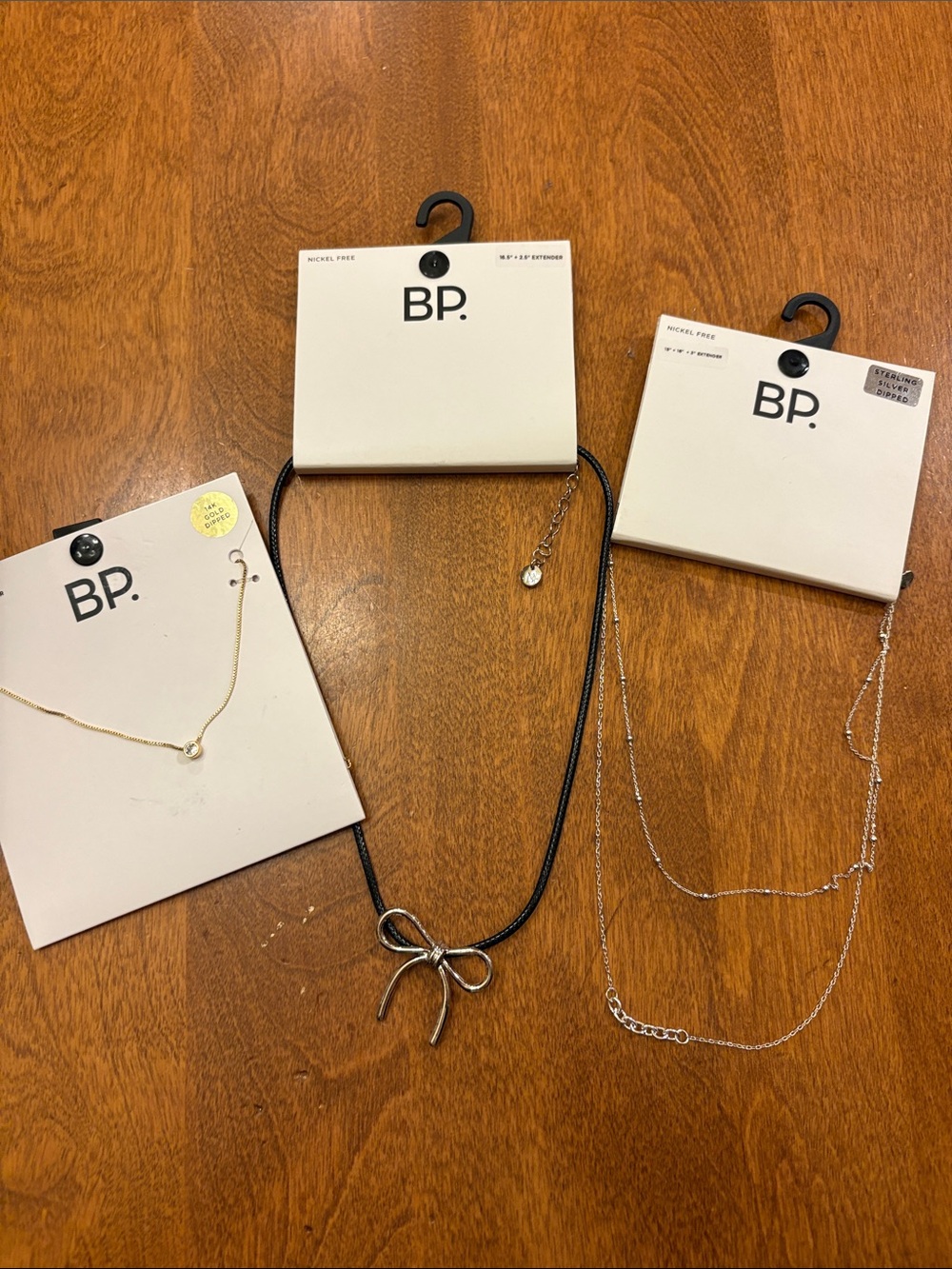 Nordstrom BP. Mixed Metal Necklace Set - Gold & Silver Accents NWT